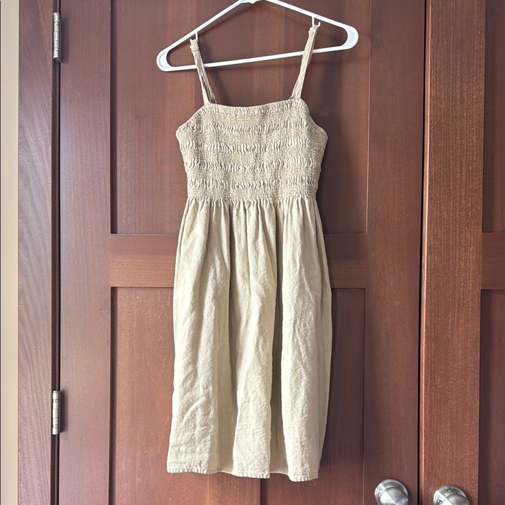 Universal Thread Tan Smocked Dress